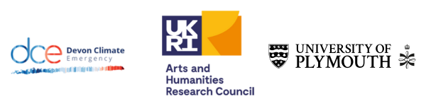 Net Zero Visions Partnership Logos Devon Climate Emergency University of Plymouth UKRI Arts and Humanities Council