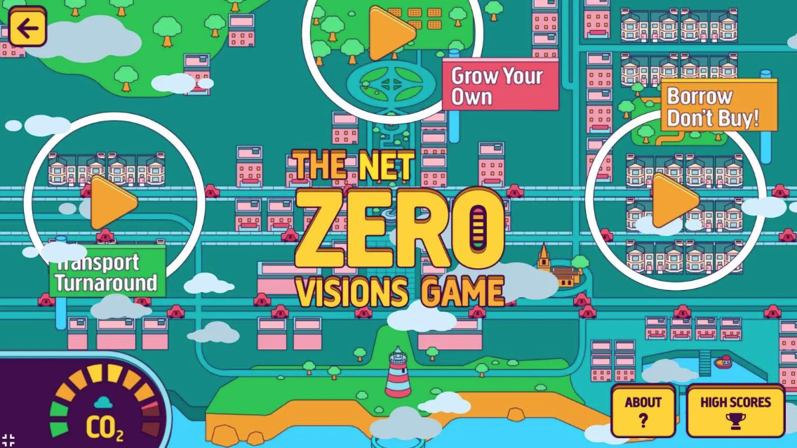 Net Zero Visions Online Mobile Game graphic